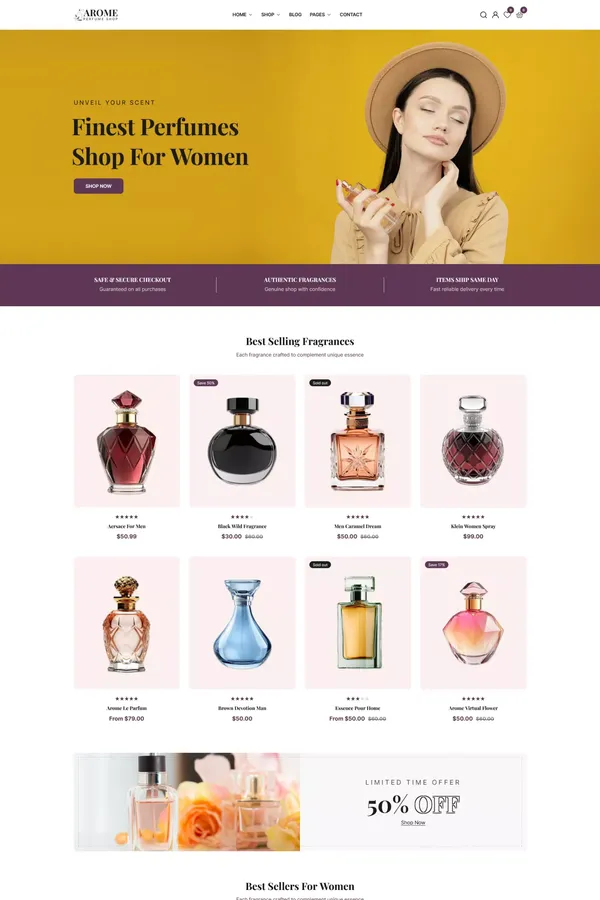 Arome - Modern Perfumes & Fragrance Store Shopify Theme