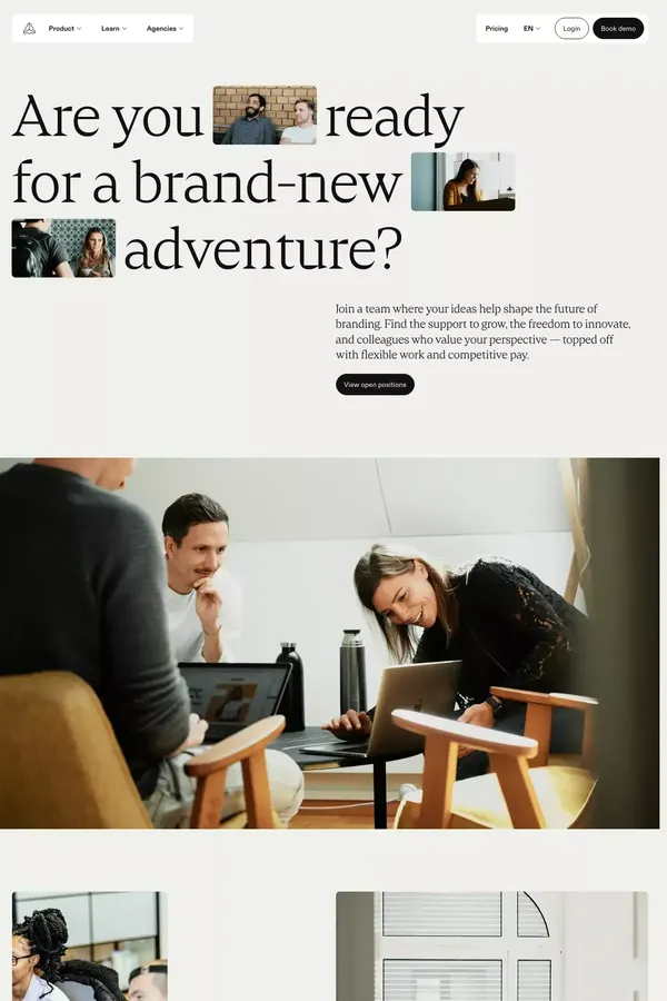 Careers | Frontify - Career design inspiration