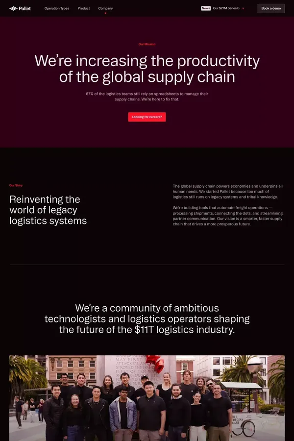 Company | Pallet - About Us  design inspiration
