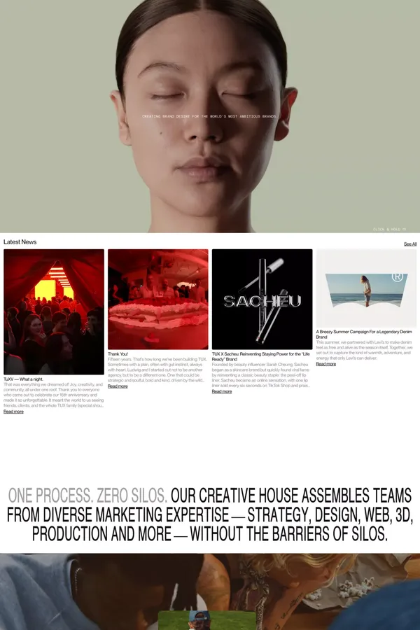 TUX CREATIVE HOUSE â¢ Plan / Make / Launch - Portfolio design inspiration