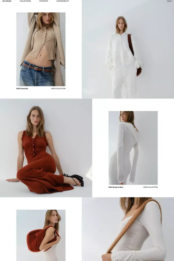 Aya Muse - Ecommerce design inspiration