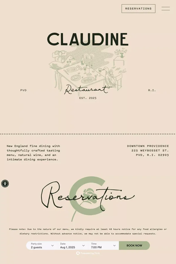 Claudine - Downtown Providence Restaurant: Tasting Menu
