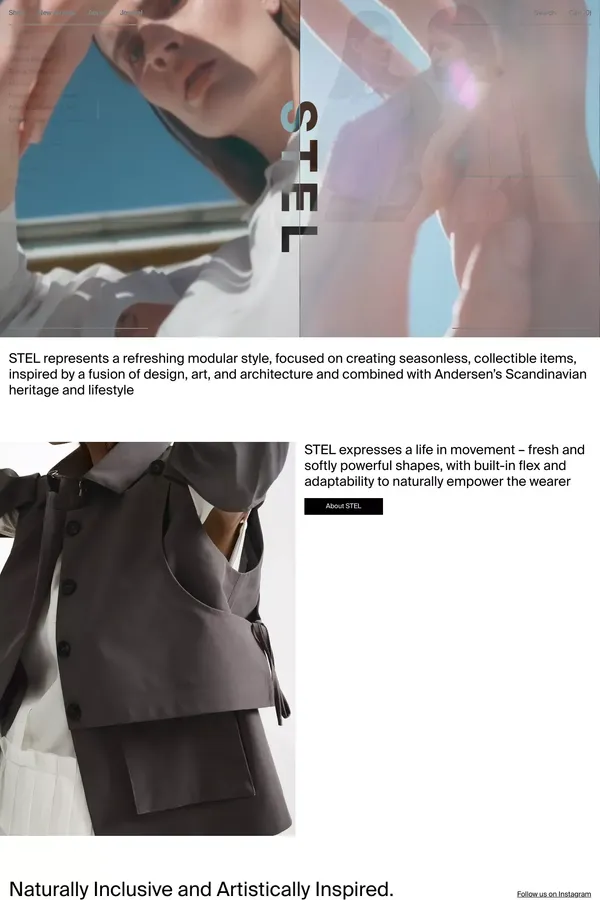 STEL - Ecommerce design inspiration