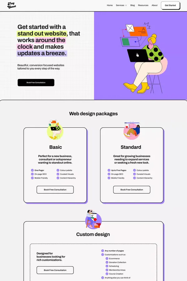 Web Design — Squarespace Web Designer and SEO Services | Tiny Coast Digital