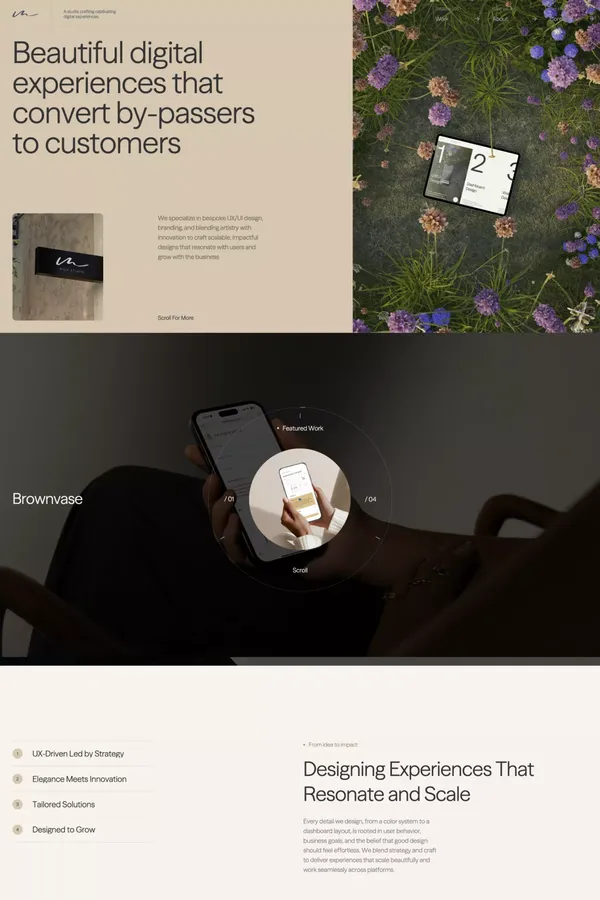 MIUX - Portfolio design inspiration