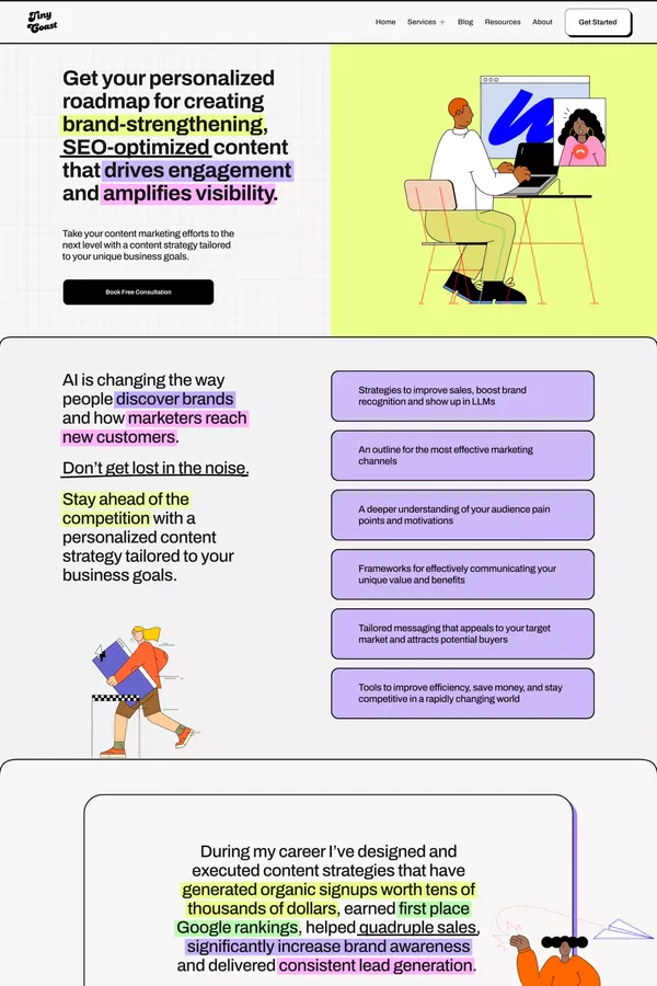 Content Marketing | Vancouver, BC | Boost Your Business with a Custom Content Strategy Today — Squarespace Web Designer and SEO Services | Tiny Coast Digital