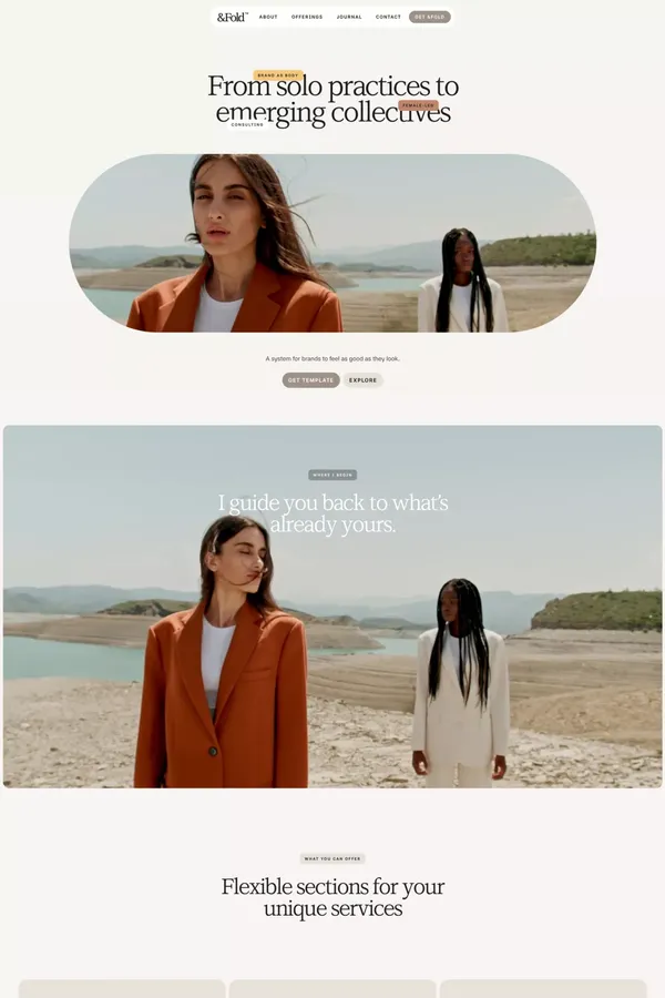 &Fold™ - Webflow HTML website template