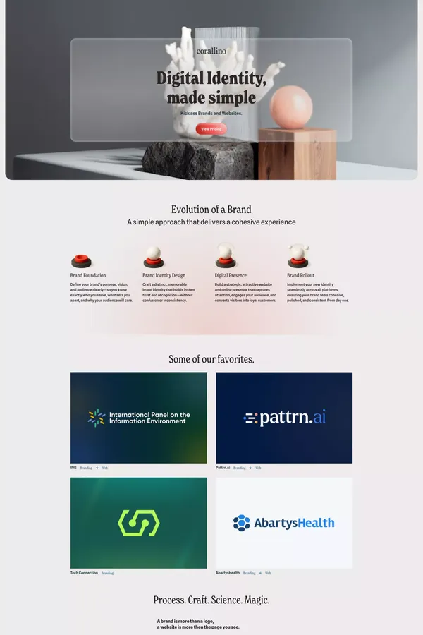 corallino | brand identities and website with italian taste - Portfolio design inspiration