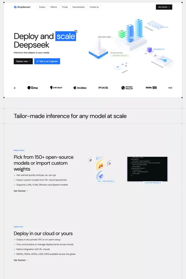 Simplismart - Landing design inspiration