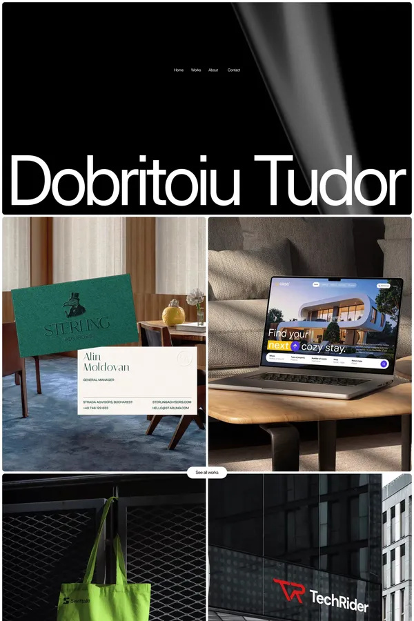 Dobritoiu Tudor - Portfolio design inspiration
