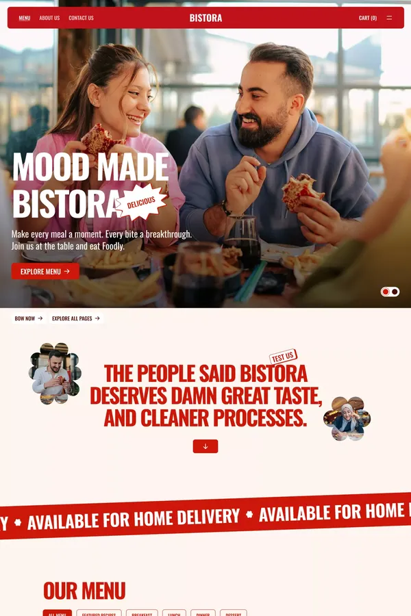 Bistora - Webflow Ecommerce website template