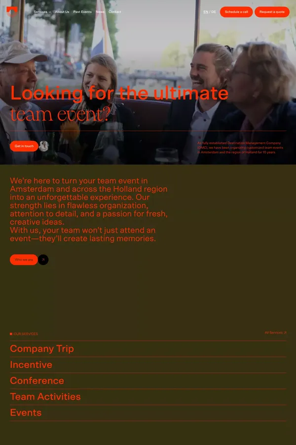 Canals and Windmills - Portfolio design inspiration