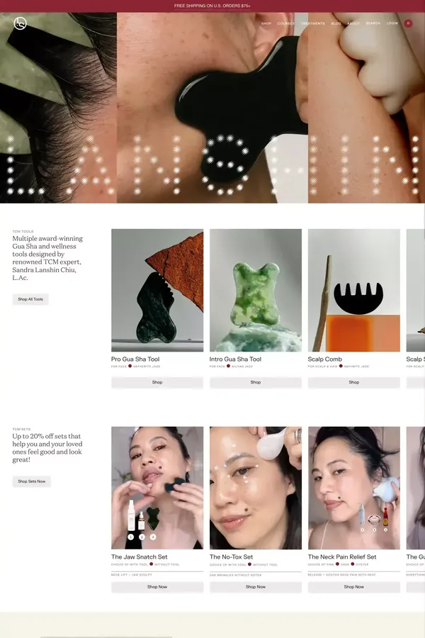 Lanshin– LANSHIN - Ecommerce design inspiration