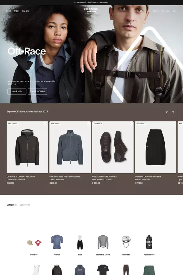 Pas Normal Studios - Ecommerce design inspiration