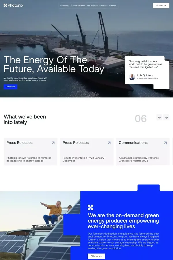 Photonix - website design inspiration