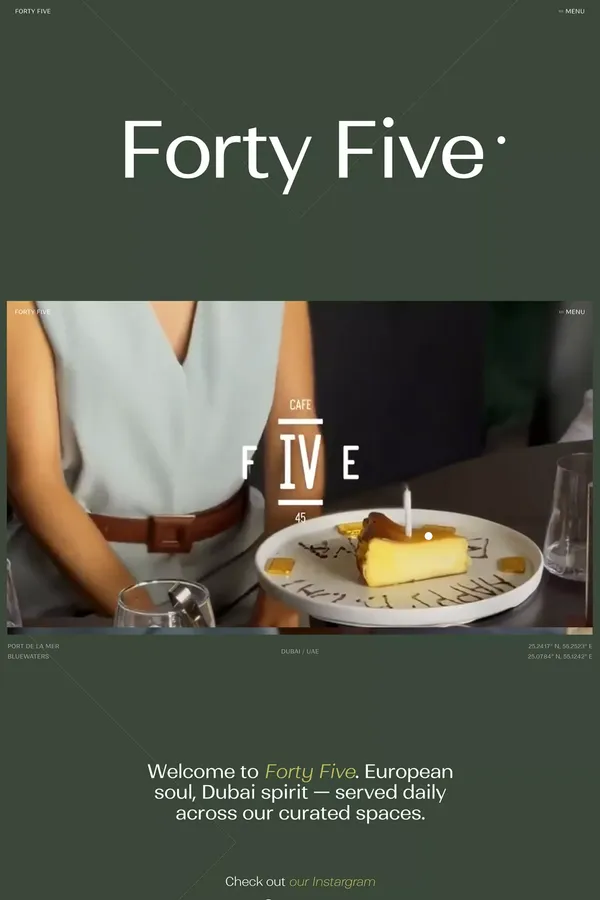 45 â European CafÃ© & Bistro in Dubai