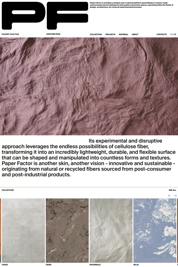 PAPER FACTOR - Another Skin - Portfolio design inspiration