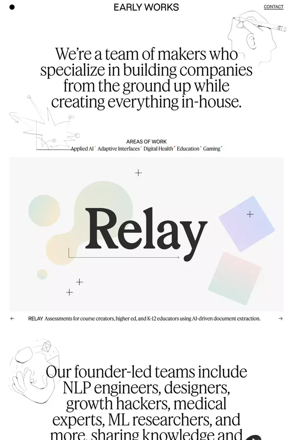 Early Works - Portfolio design inspiration