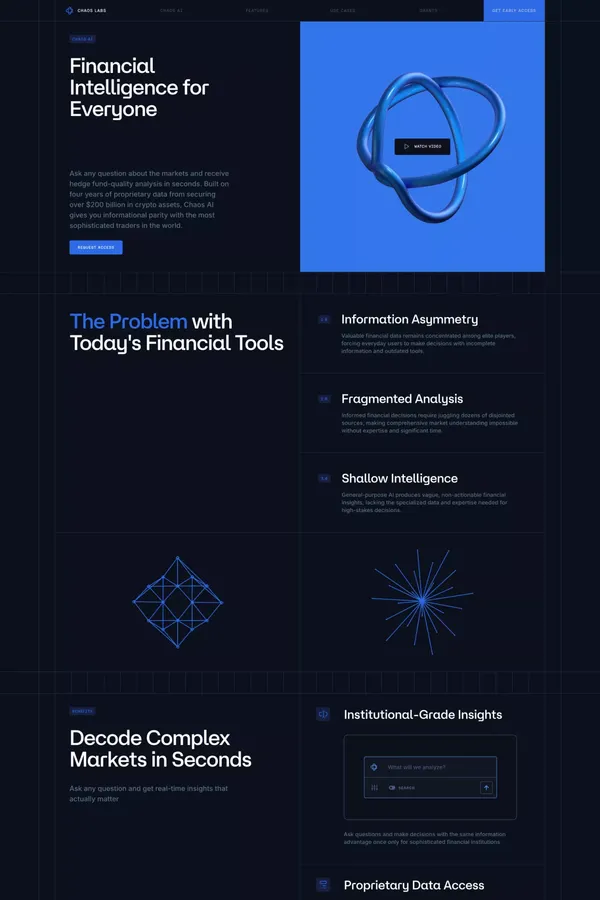 Chaos Labs AI - Landing design inspiration