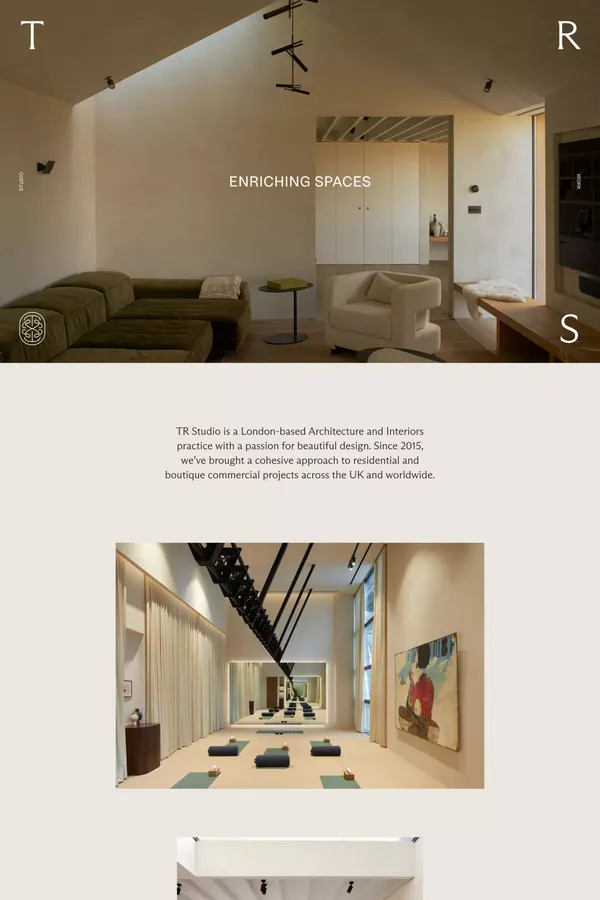 TR Studio - Portfolio design inspiration