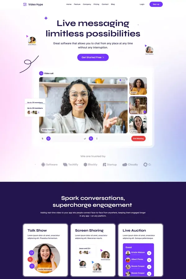 VideoHype - Webflow HTML website template