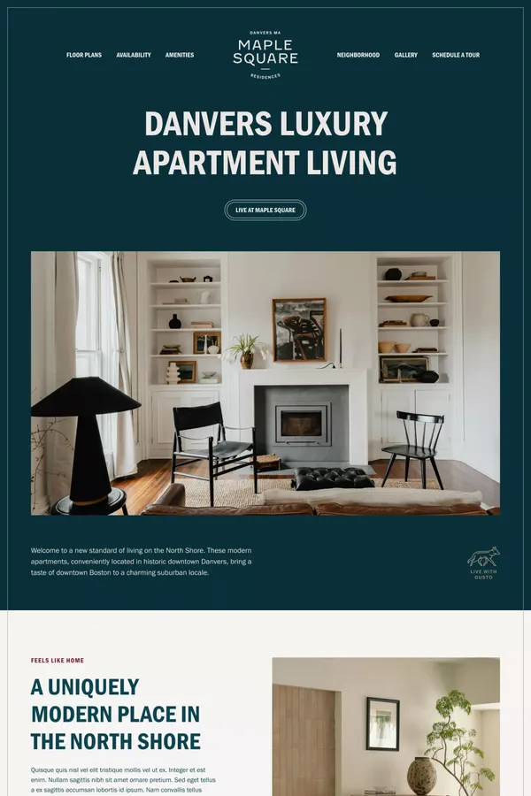 Maple Square | Home - Landing design inspiration