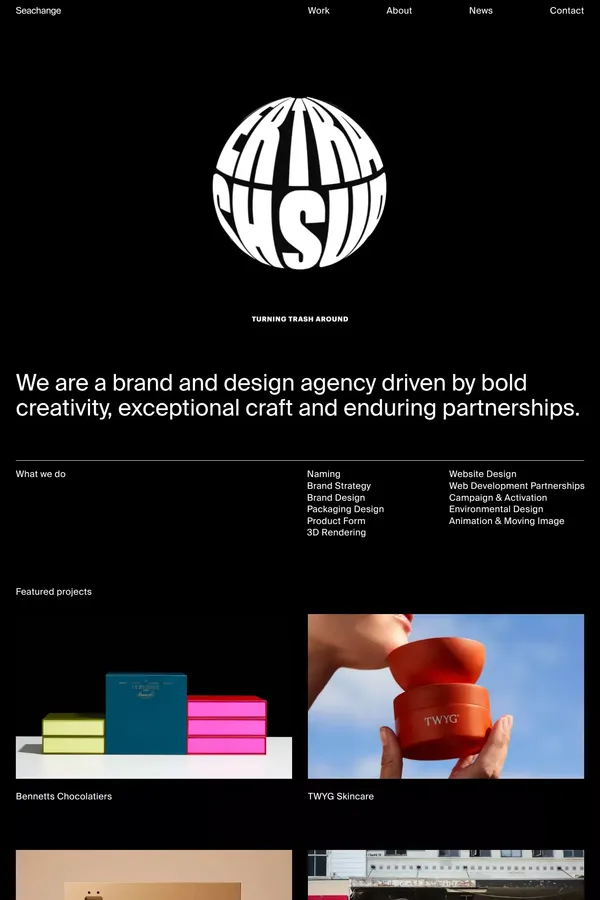 Seachange - Portfolio design inspiration
