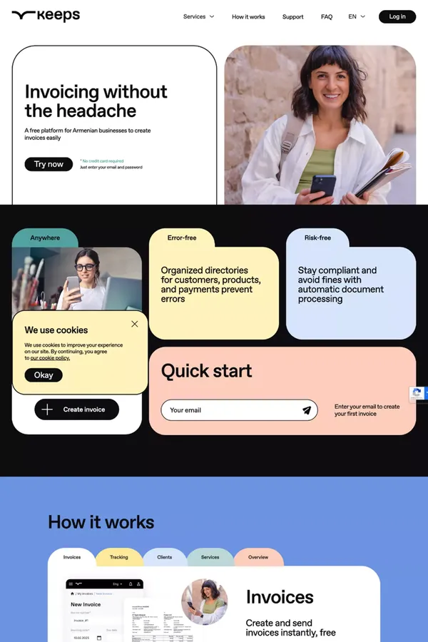 Free Invoice Generation | Keeps