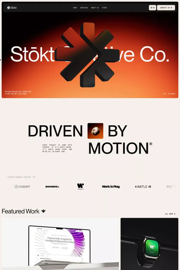 Stōkt Creative Co. - Portfolio design inspiration
