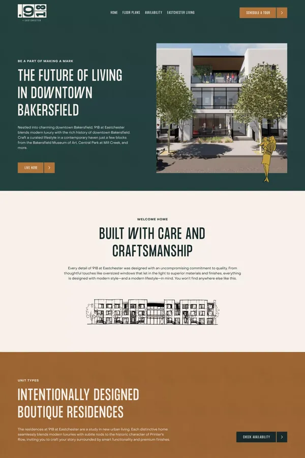 918 Bakersfield | Boutique apartments in downtown Bakersfield - Landing design inspiration