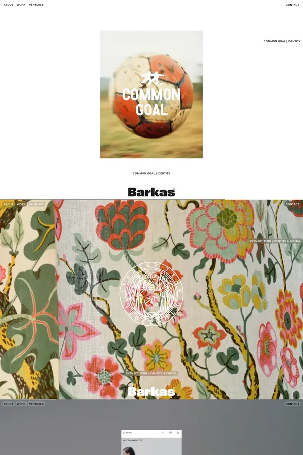 Barkas - Portfolio design inspiration