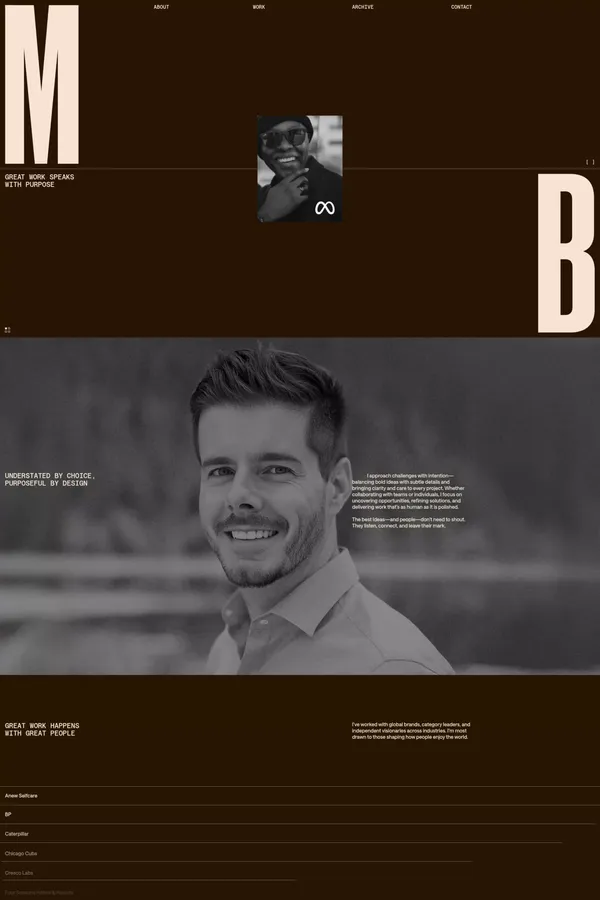Michael Brown – Creative & Design Director | Branding in Chicago + Naperville - Portfolio design inspiration