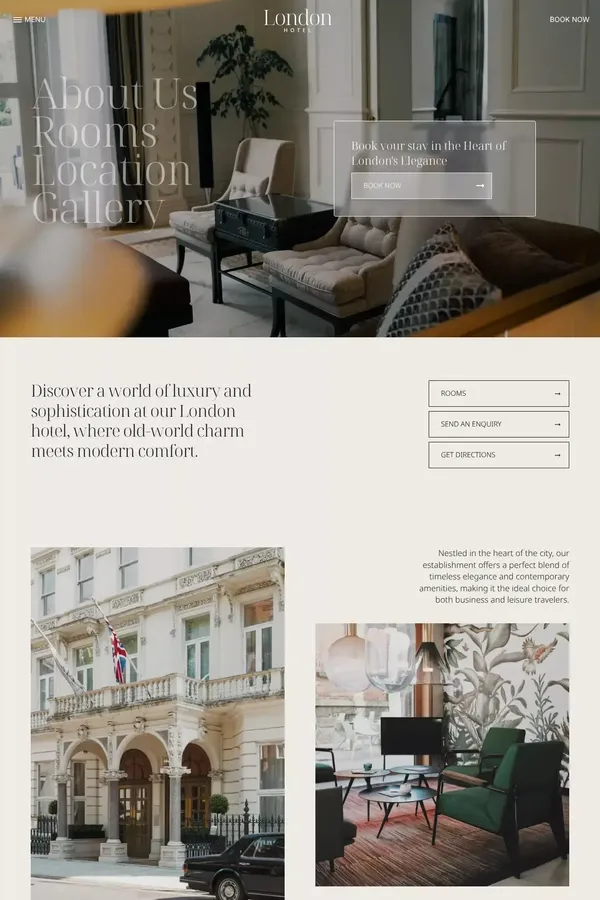 Hotel Template for Framer with CMS by iframe.design - website design inspiration