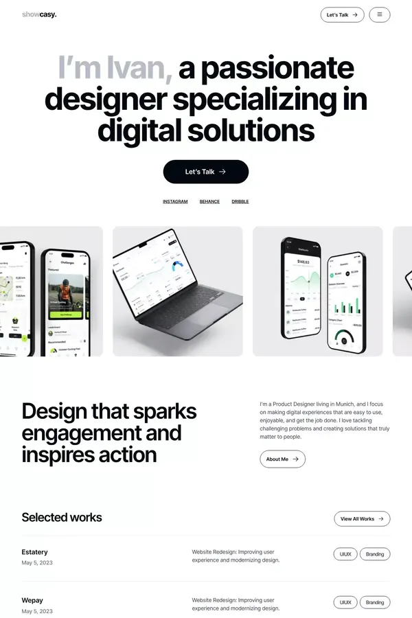 Showcasy - Webflow HTML Website Template - Template design inspiration