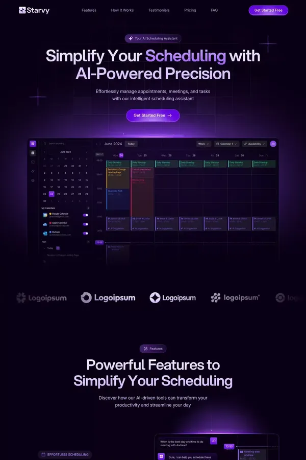 Starvy - Webflow Website Template - Template design inspiration