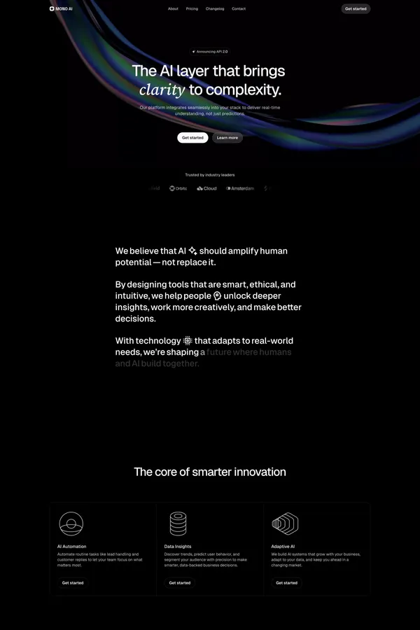 MONO AI - AI & SaaS Template
