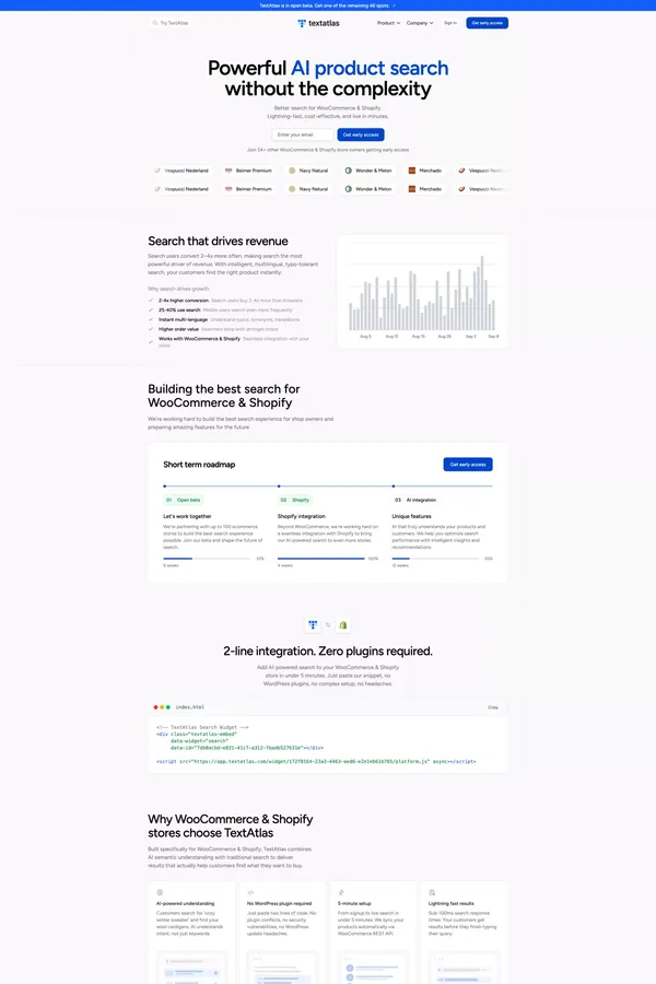 TextAtlas - AI-powered search that drives revenue