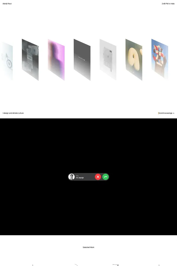 Abhijit Rout - Creative Designer - Portfolio design inspiration