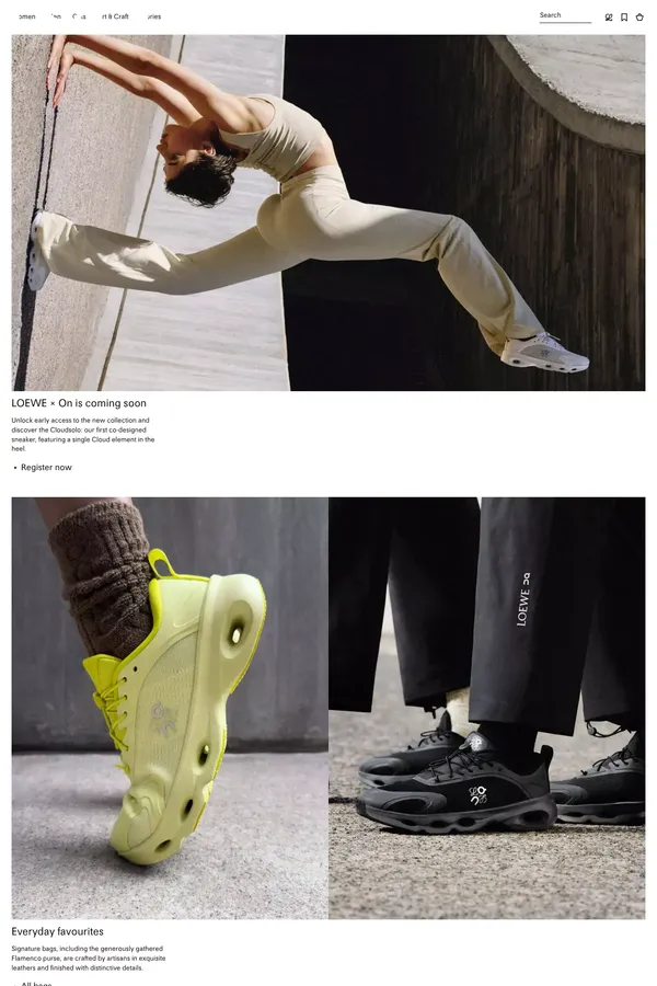 Loewe | Designertaschen, Kleidung, Accessoires fÃ¼r Damen und Herren - LOEWE - Ecommerce design inspiration