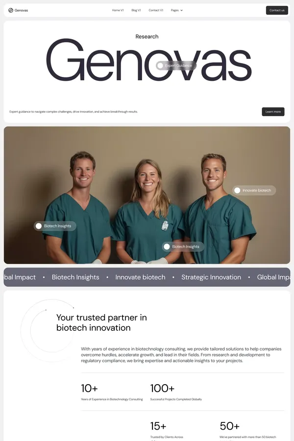 Genovas - Webflow Website Template