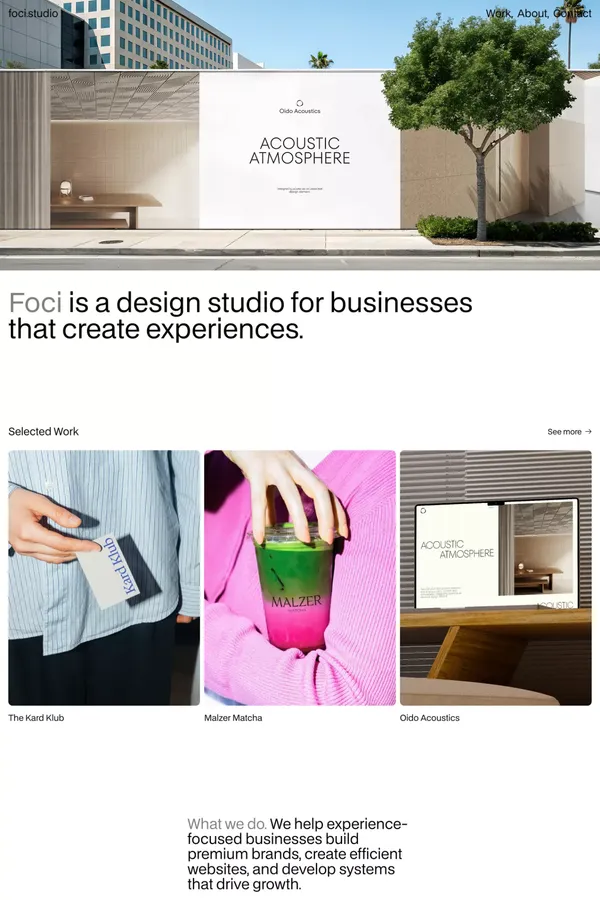 Foci Studio â Design for Experience-Driven Businesses