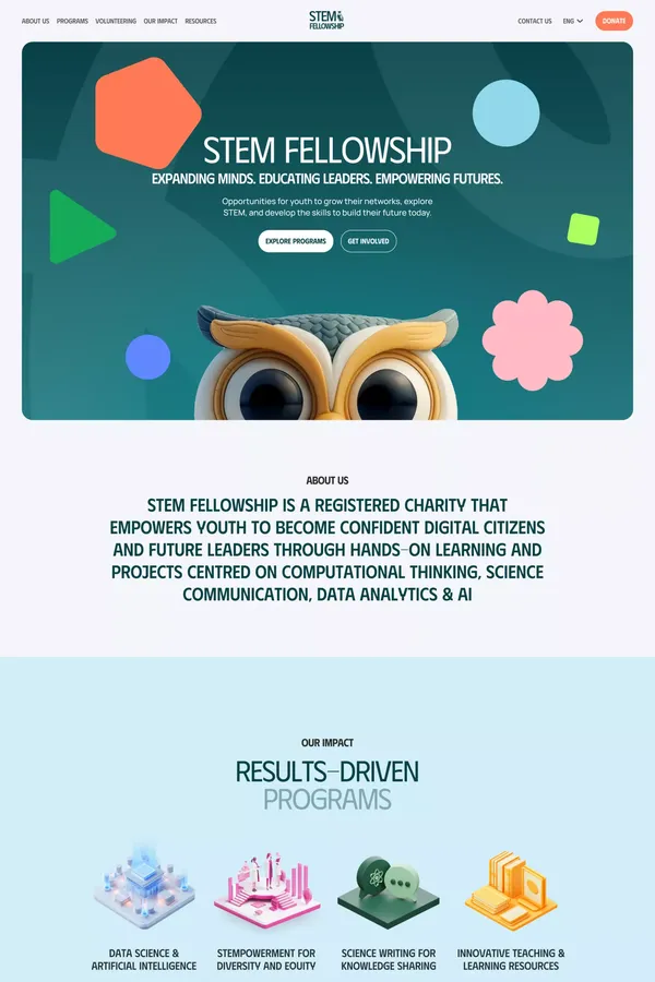 STEM Fellowship - Empowering Youth in STEM, Data Science & AI