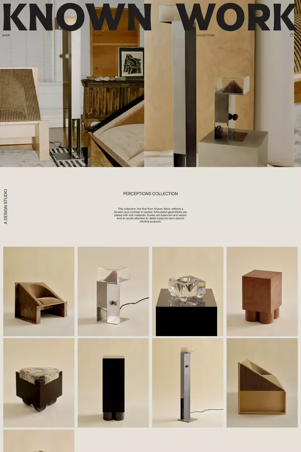 Known Work - Ecommerce design inspiration