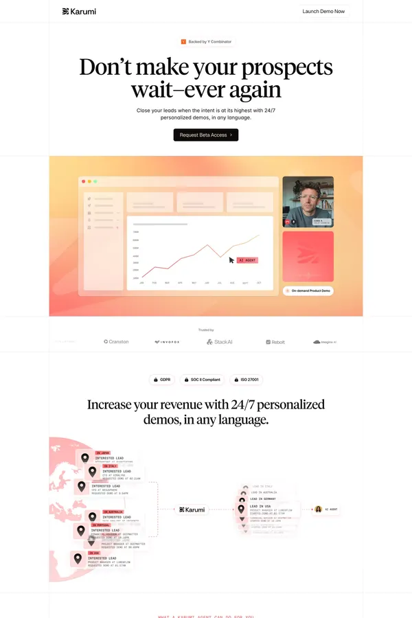 Karumi AI - Landing design inspiration