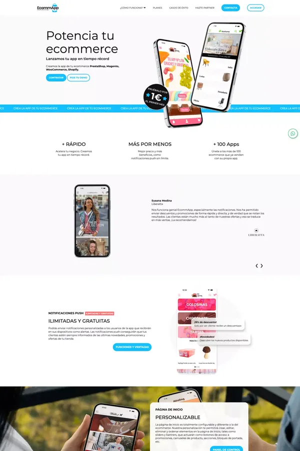 Crea una App de tu tienda online | App eCommerce | EcommApp