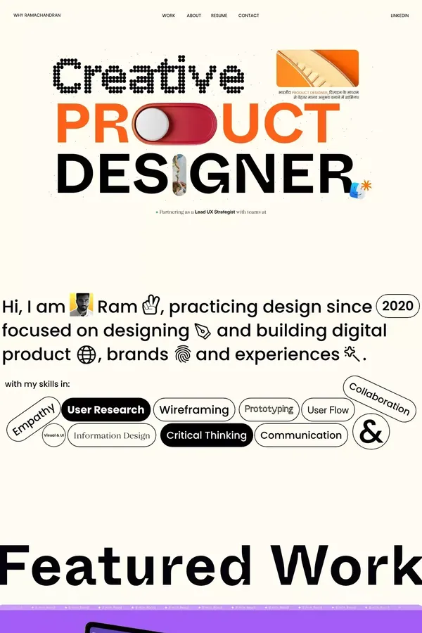 Ramachandran - Product Designer