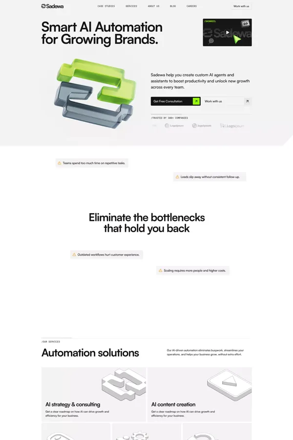Sadewa - AI Automation Agency Framer Template