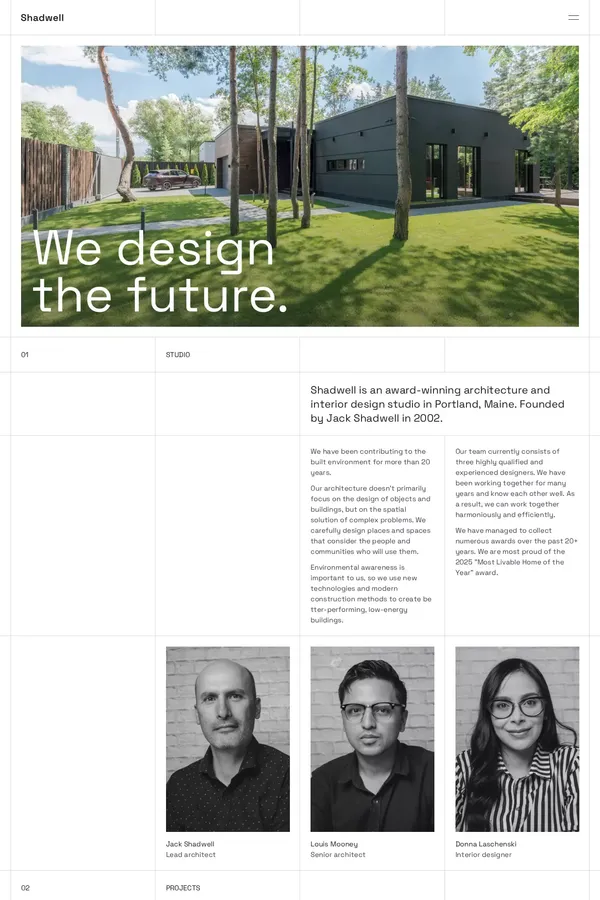 Shadwell - Architecture Framer Template - Template design inspiration