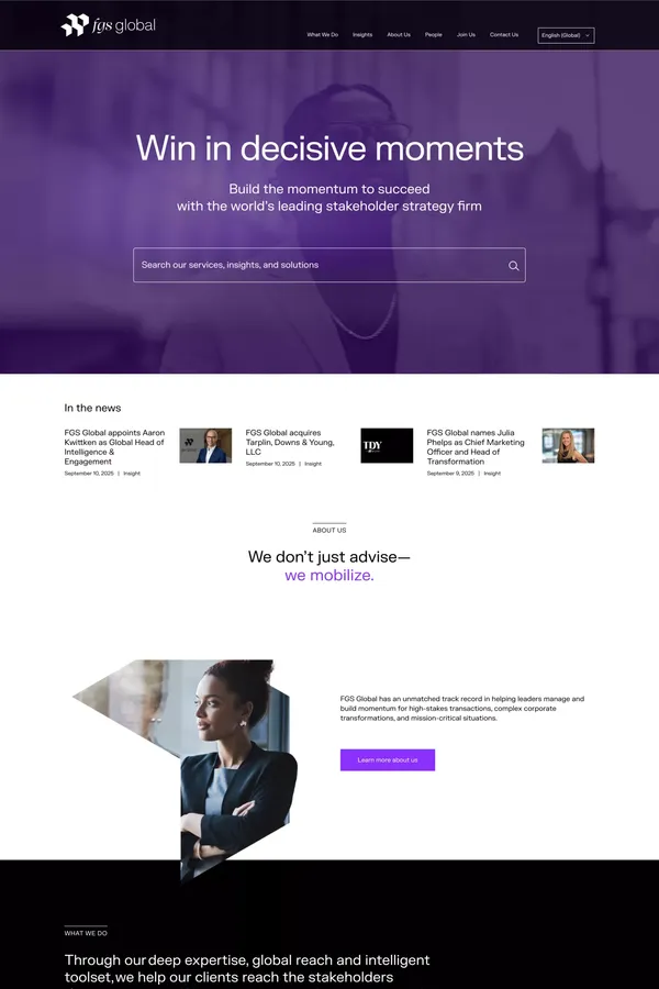 FGS Global - the world’s leading stakeholder strategy firm