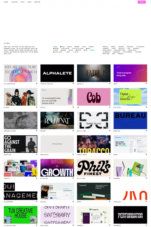 OG Feed | A showcase of Open Graph images - Landing design inspiration